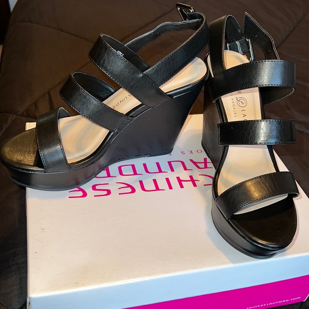 Black Wedge | Size 6 | Original Box | Worn once